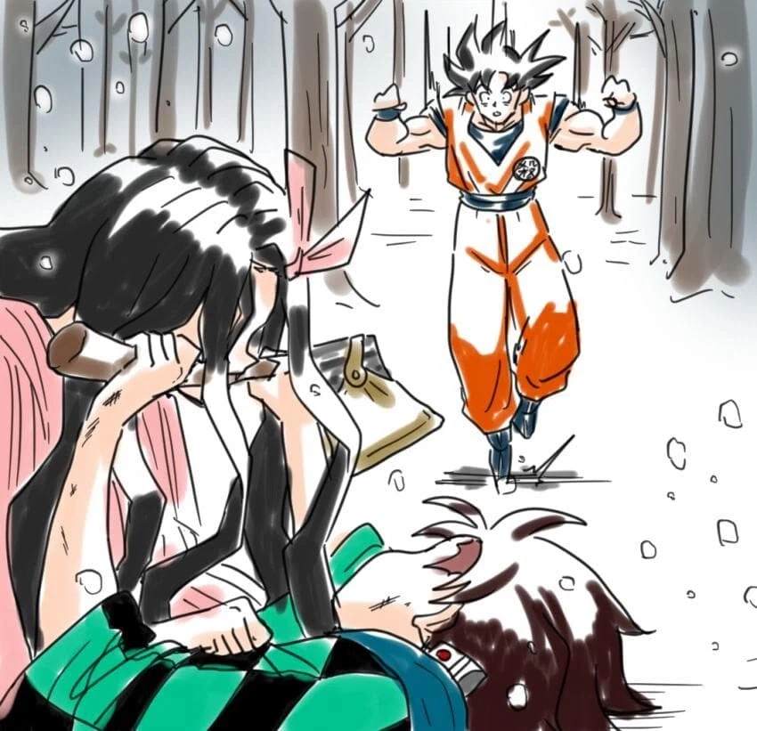 귀칼 세계관에 놀러간 손오공...jpg_1.webp