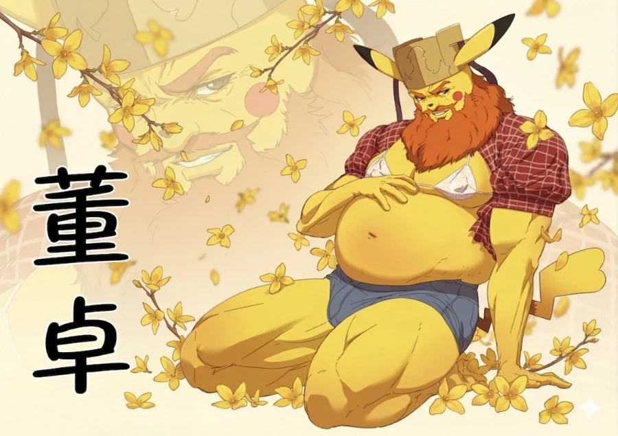 동탁 피카츄가 권은비 워터밤에서 춤추는거 따라하는 짤_1.webp