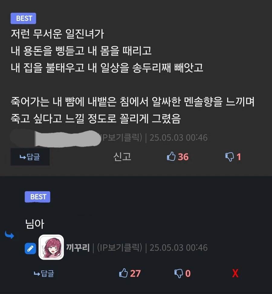 볼때마다 감탄하는 디씨 유저의 일진녀 ㅅㅅ 판타지..._2.webp