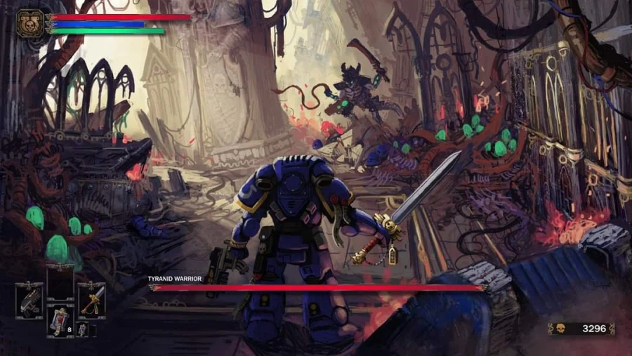 소울라이크 컨셉의 워해머40K 일러스트_2.webp