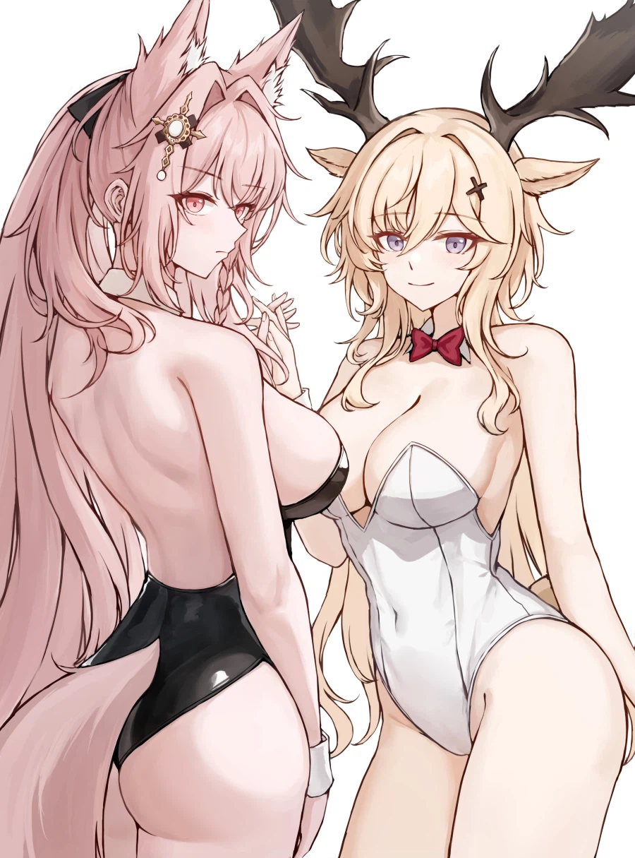 늑대와 사슴 바니걸._1.webp