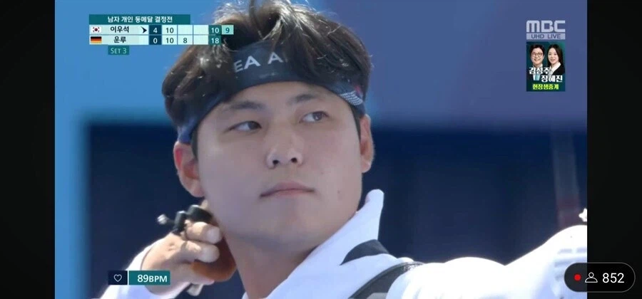 양궁 한국인들과 붙을때와 다른 나라 선수들과 경기할 때 심박수 차이_1.webp