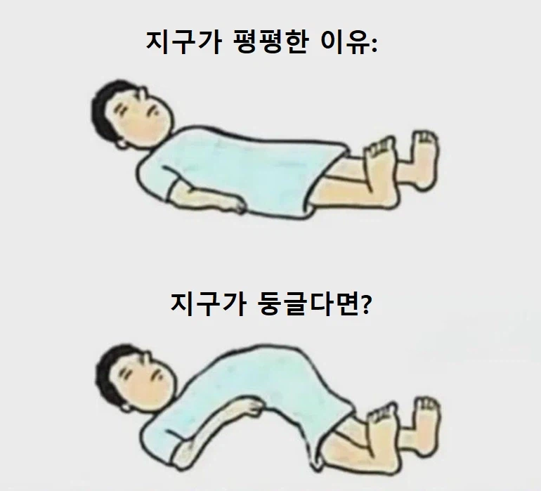 ???: 지구가 둥글다는 놈들 제정신 아님_1.webp