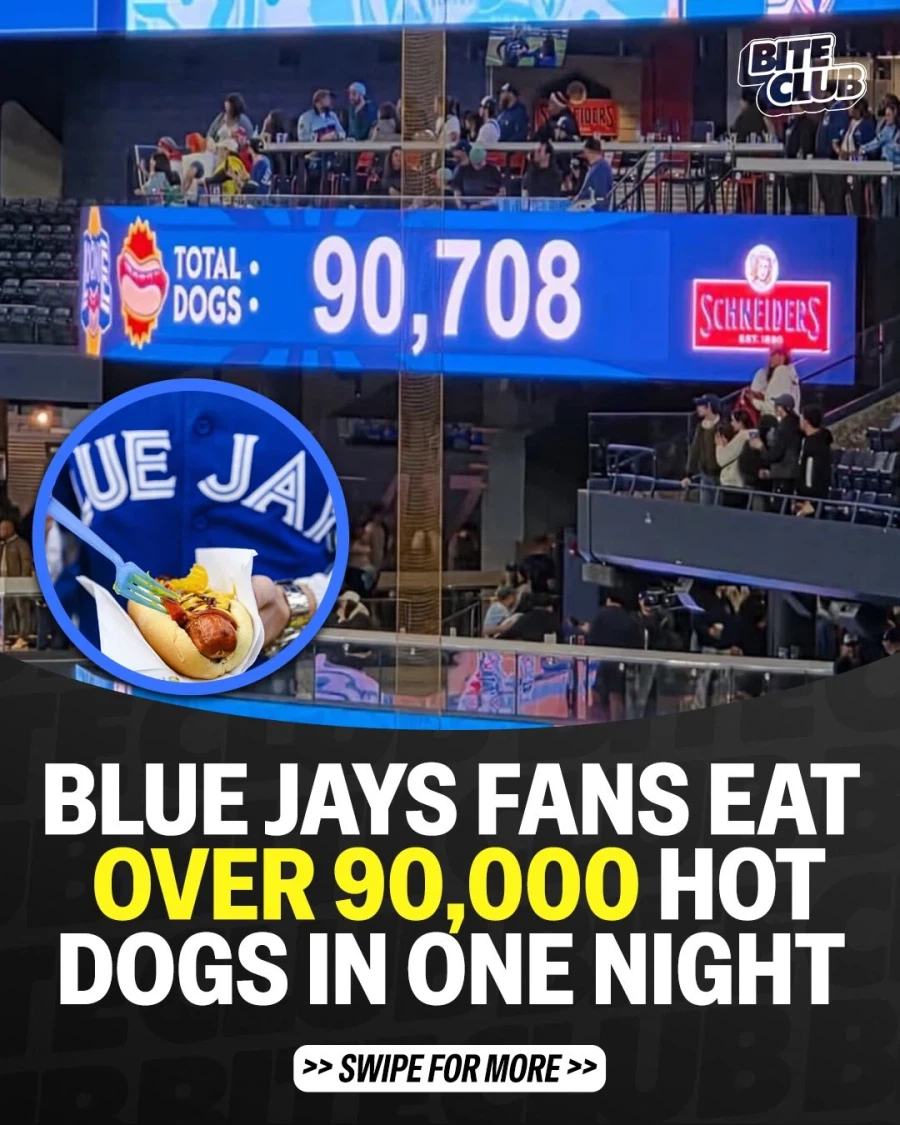 하룻밤에 1달러 핫도그 90,000개 이상 먹은 토론토 팬..._1.webp