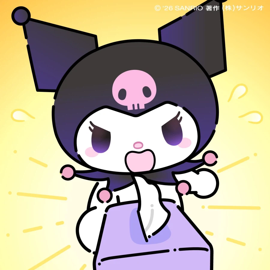 휴지를 건네는 쿠로미.jpg_1.webp