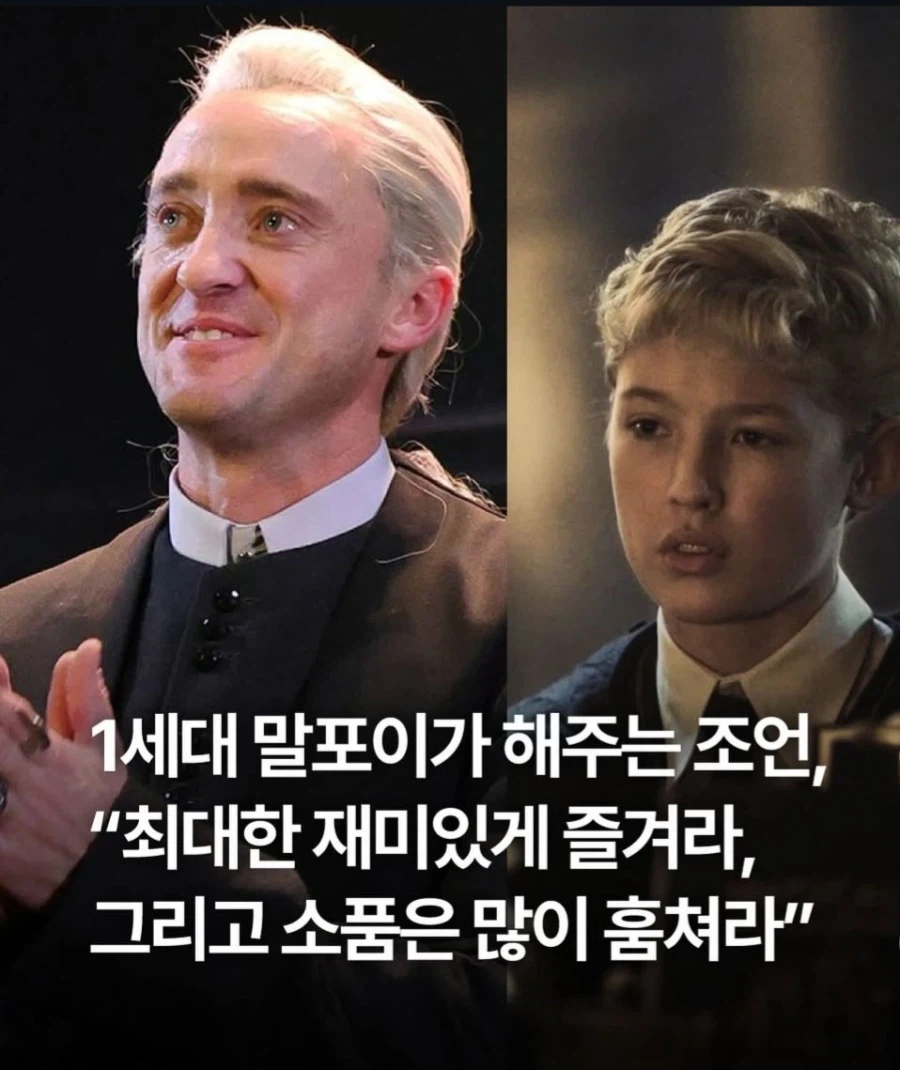 해리포터 말포이 톰 펠튼의 조언_1.webp