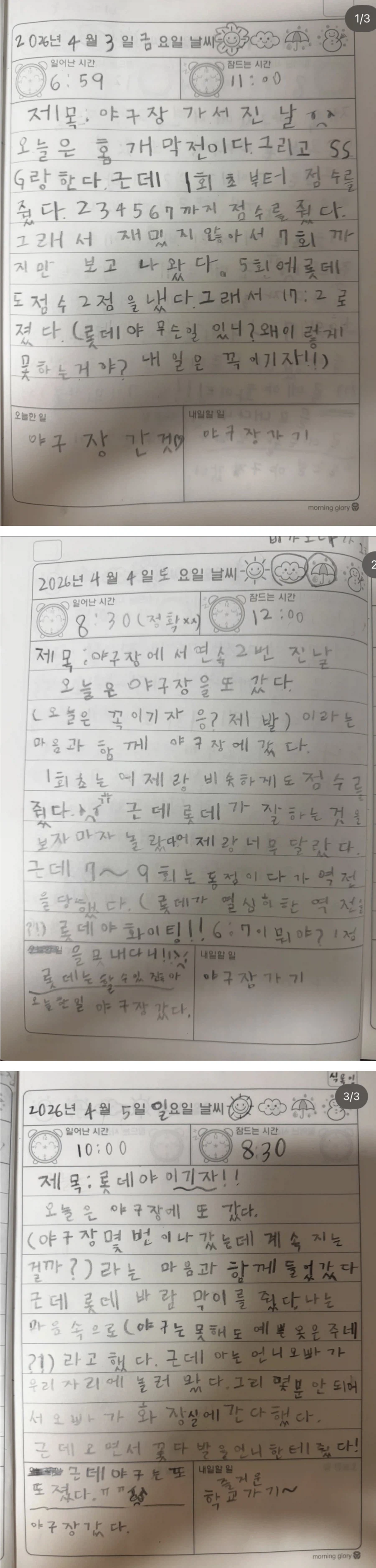 지난 롯데 3연전을 모두 직관한 초등학생의 일기.jpg_1.webp