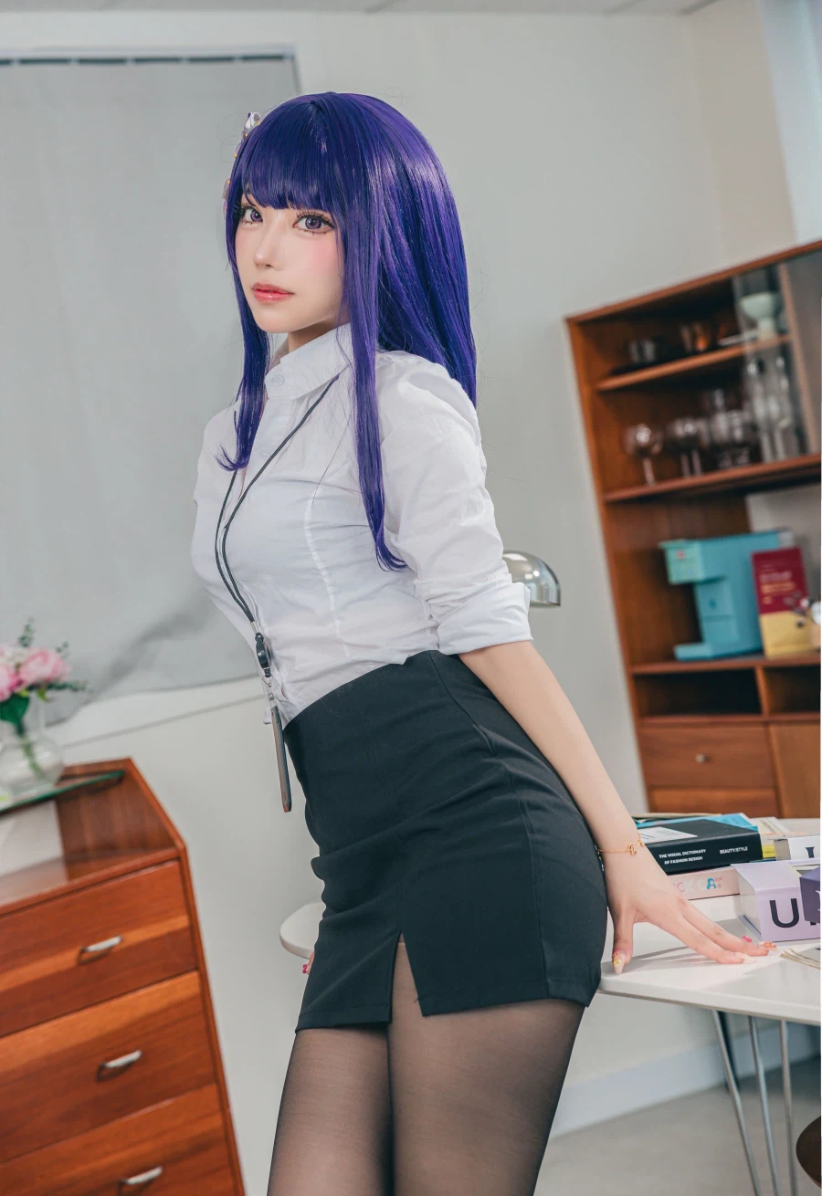원신 오피스룩 라이덴 코스프레_3.webp