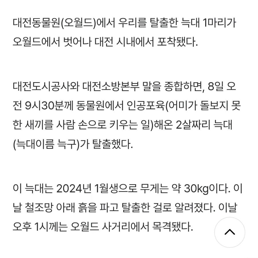 대전 늑대 탈출이...땅굴파서?_1.webp