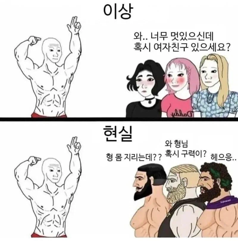 헬스장 다니는 남자의 이상과 현실_1.webp