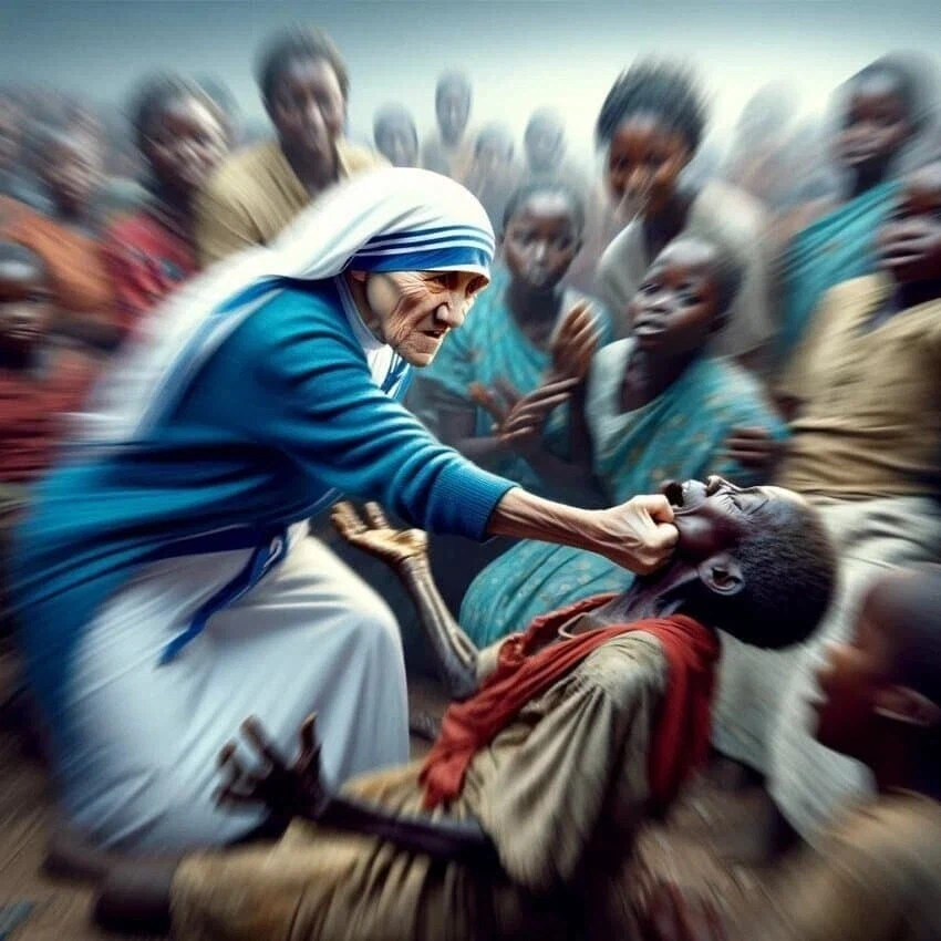 AI야, 가난과 맞서 싸우는 수녀님을 그려줘.jpg_1.webp