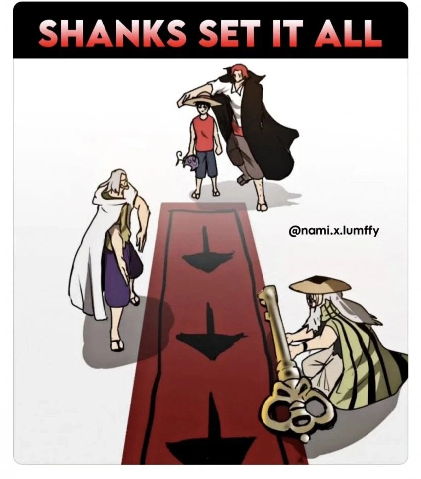 원피스 로저 해적단이 길을 깔아준 루피_1.webp