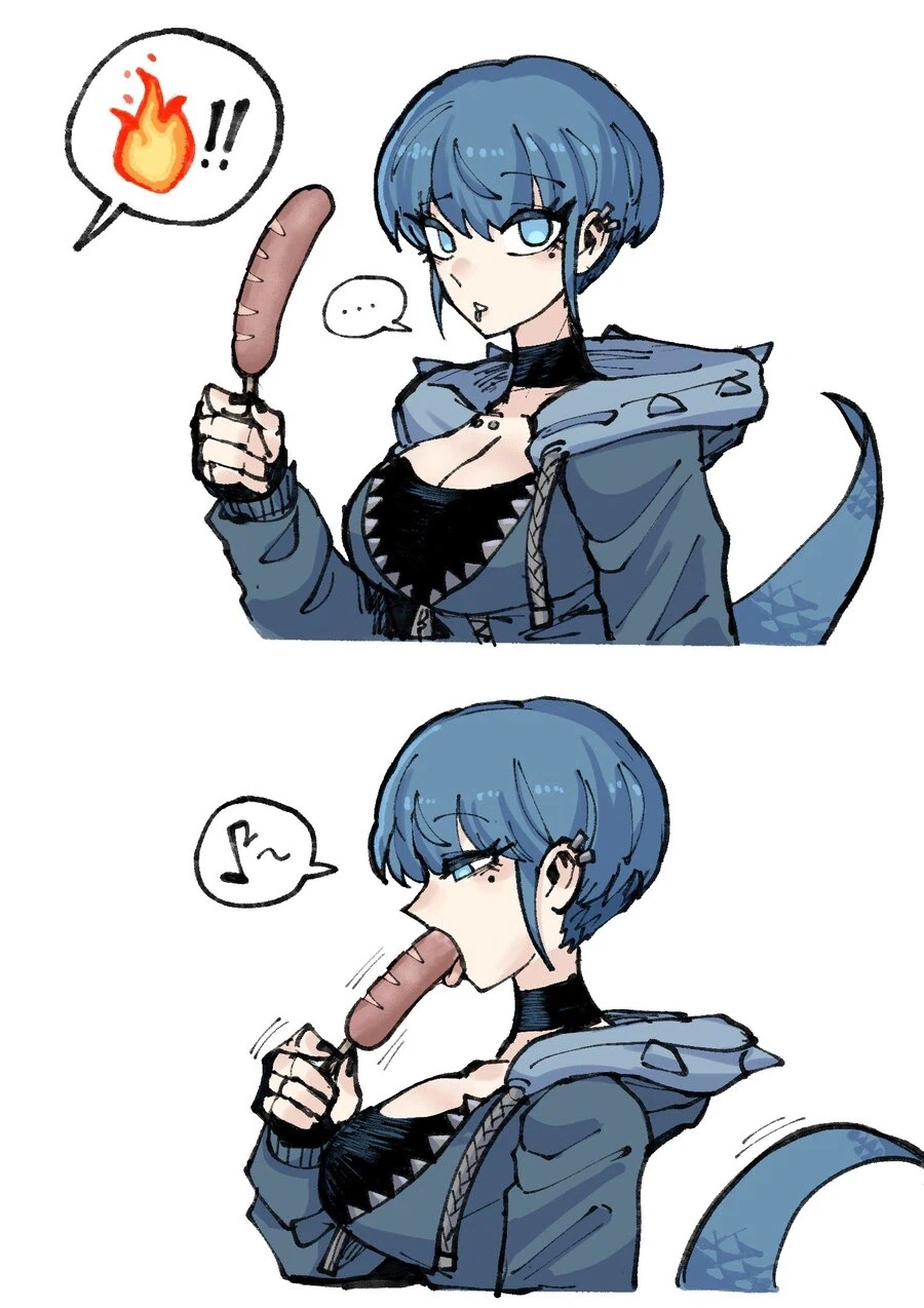 절대로 입으로 받으면 안되는 드래곤 여친_1.webp