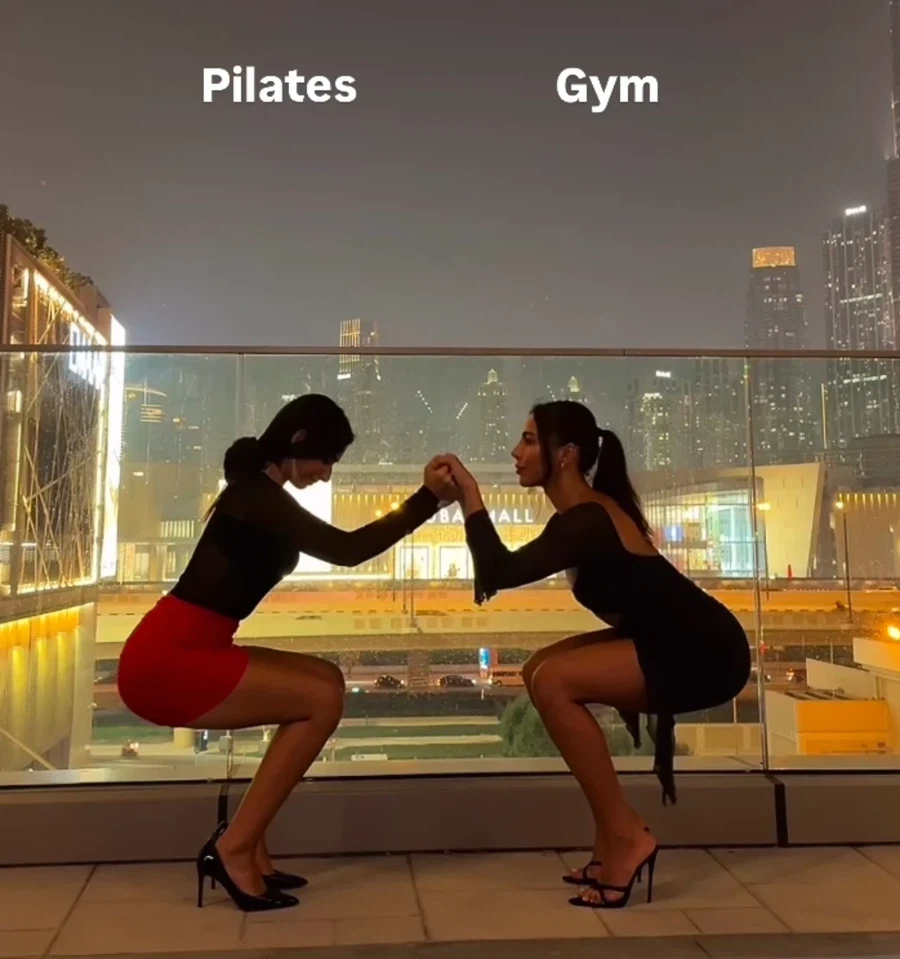 필라테스하는 누나와 헬스하는 누나의 다리 힘 대결_1.webp