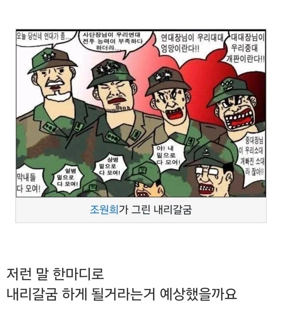 사단장은 내리갈굼을 예상했다 vs 못 했다.jpg_1.webp