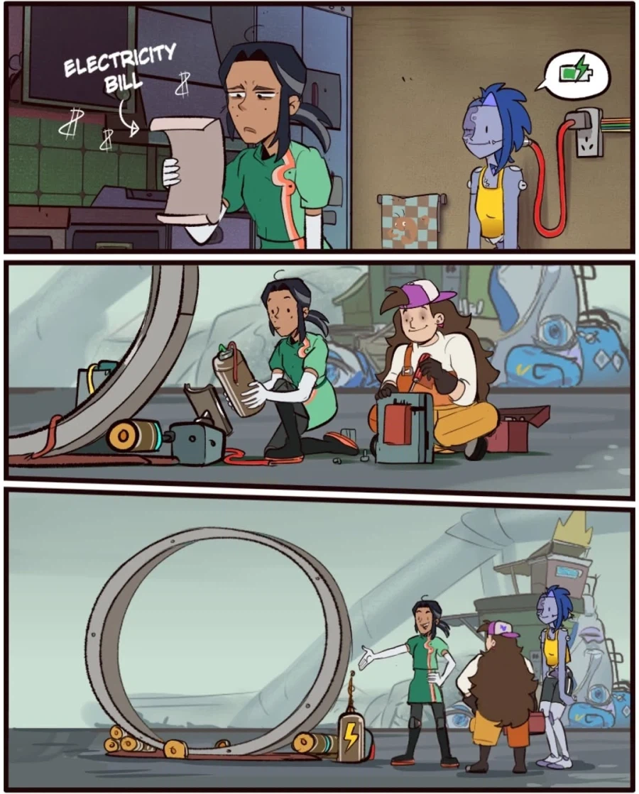 전기값이 올라 친구를 위해 발전기를 만듦_1.webp