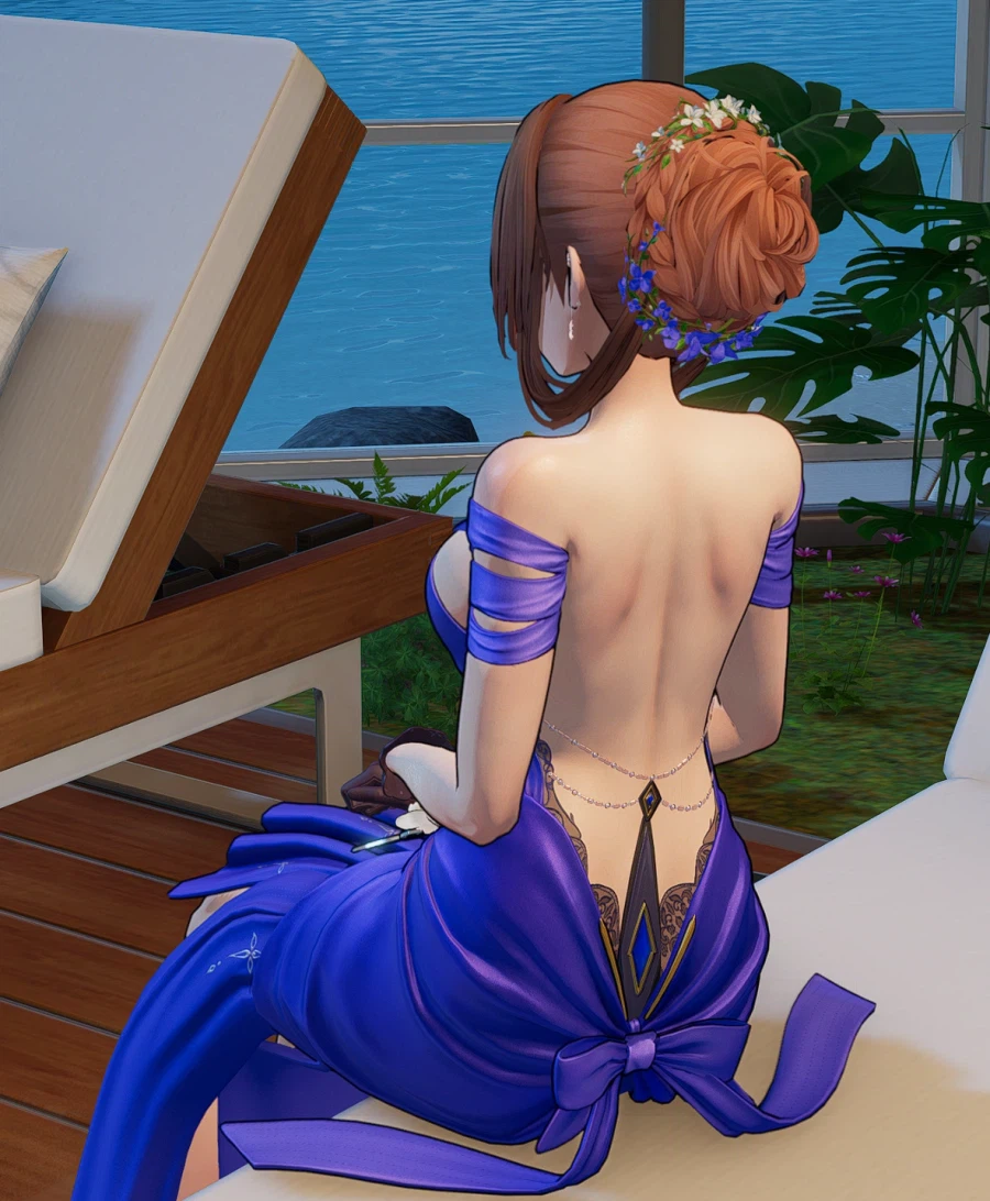 춘전이를 흐뭇하게 바라보고 있는 지휘관_4.webp