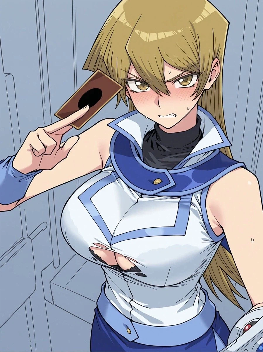 어둠의 듀얼을 하는 유희왕GX의 아스카_1.webp