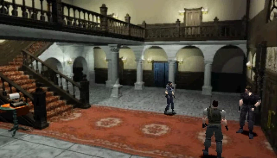 스팀판 출시 후 AI 딸깍 리마스터 모드를 적용한 구 바이오 하자드 1_1.webp