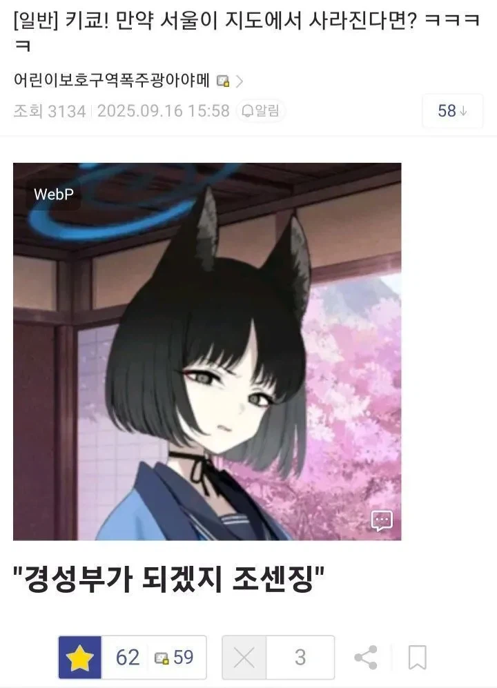 서울이 지도에서 사라진다면 히나 vs키쿄_2.webp