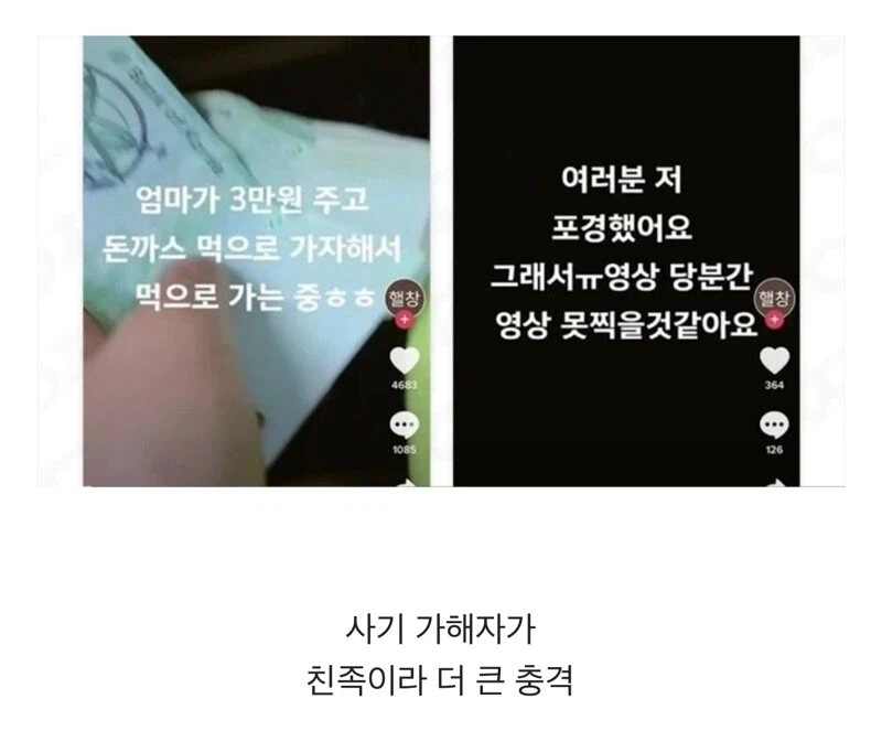 친족에게 사기당하고 충격으로 휴방한 유튜버_1.webp