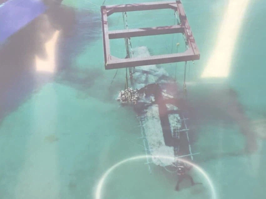 가고시마 앞바다에 빠진 시덴카이 인양됨_3.webp