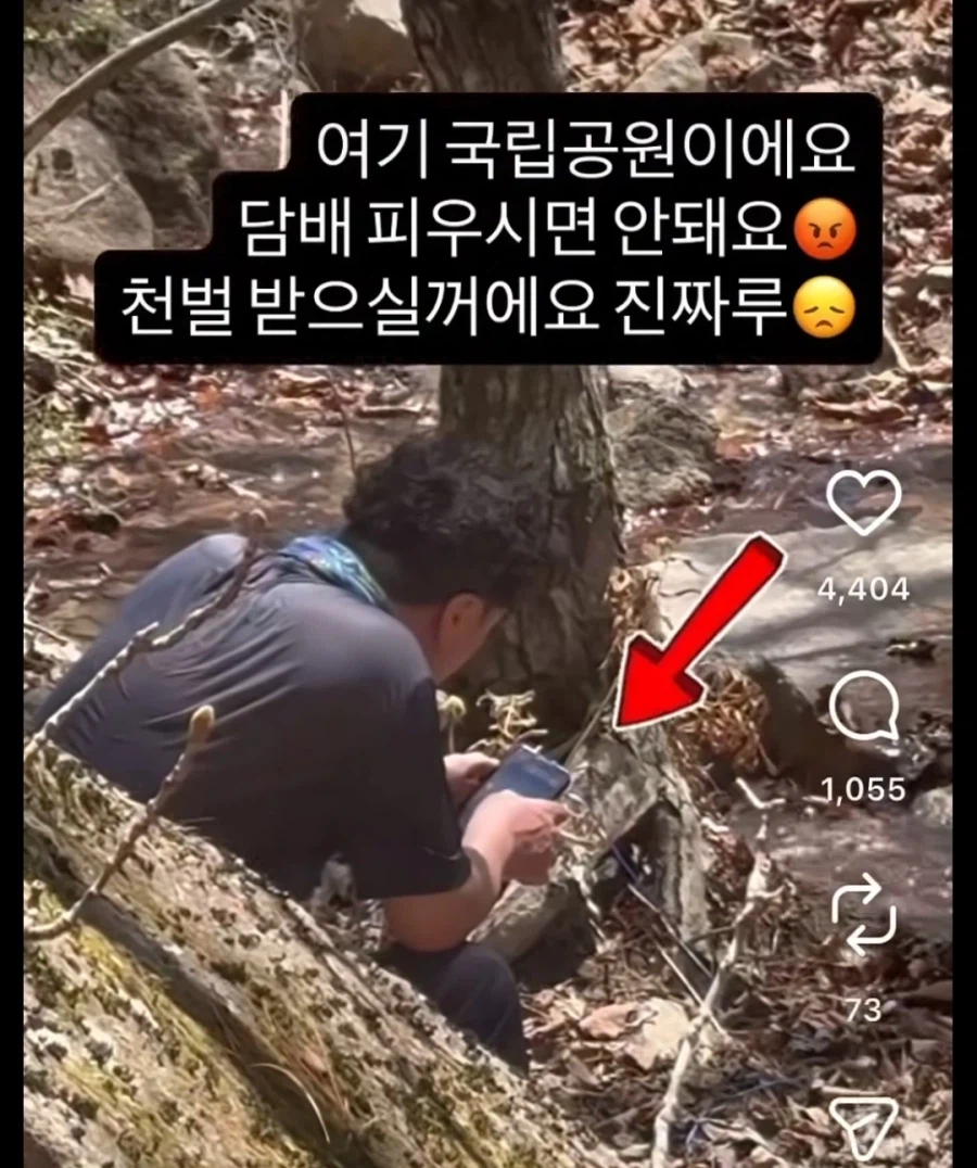 국립공원에서 담배피는 흡연충_1.webp