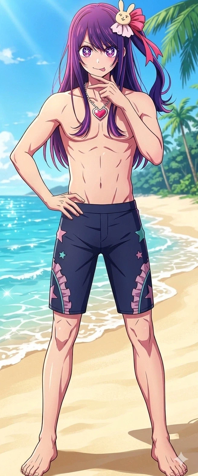 최애의 아이 수영복 일러스트.jpg_1.webp