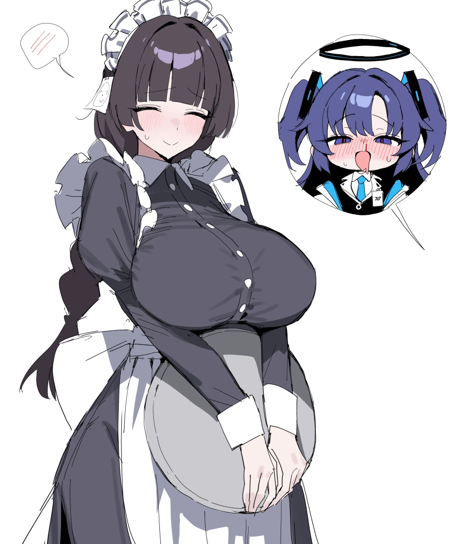 메이드복을 입은 스승님_1.webp