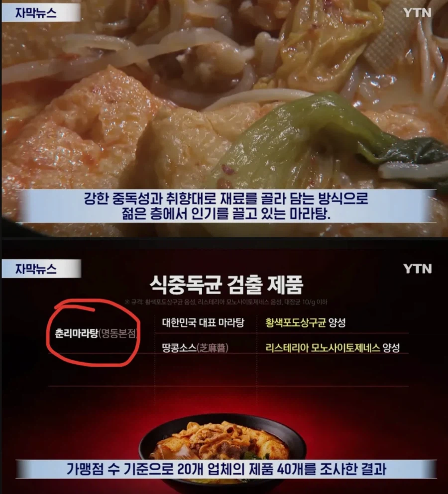 유명 마라탕이 알고 보니