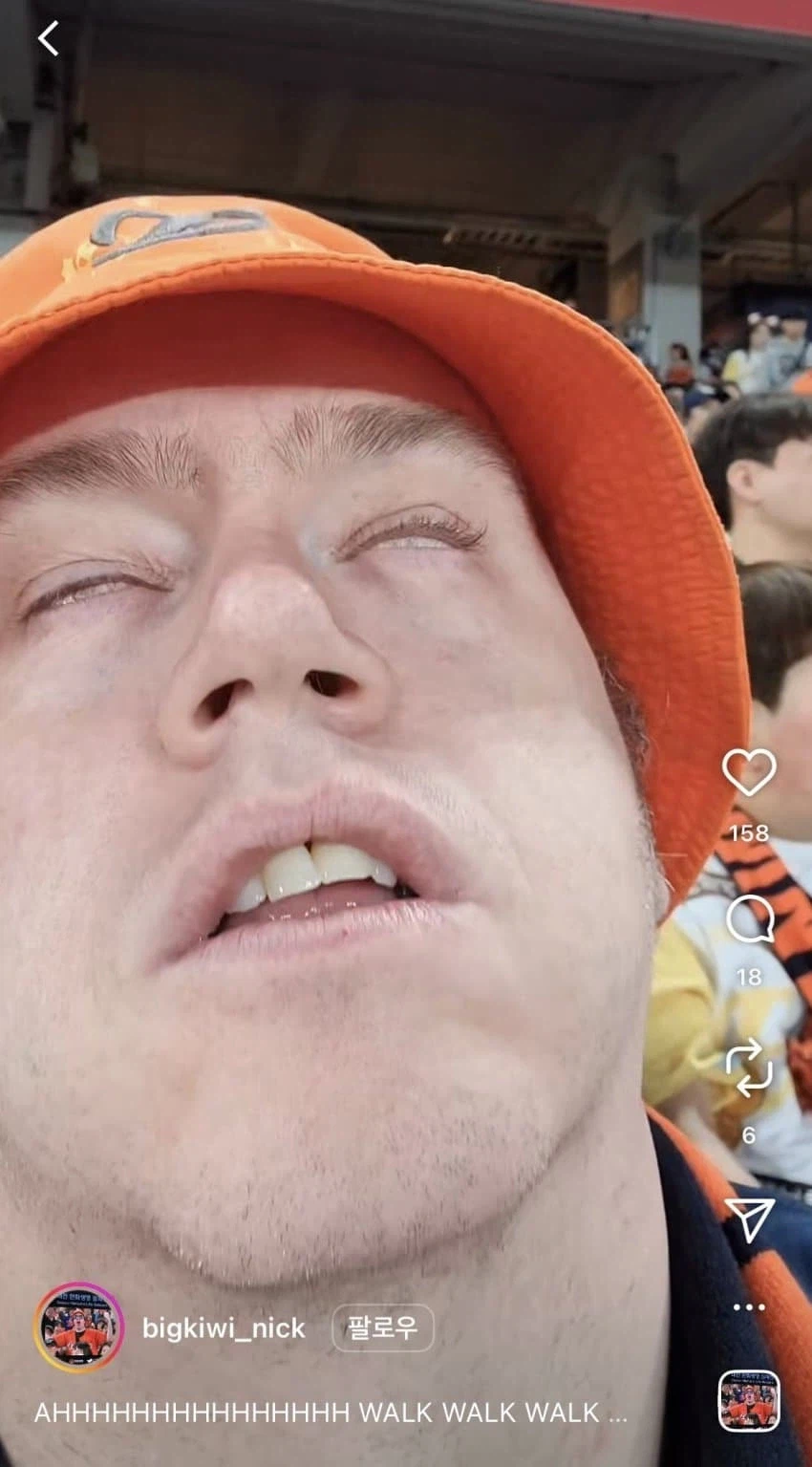 삼성 한화경기 직관한 외국인 반응_1.webp