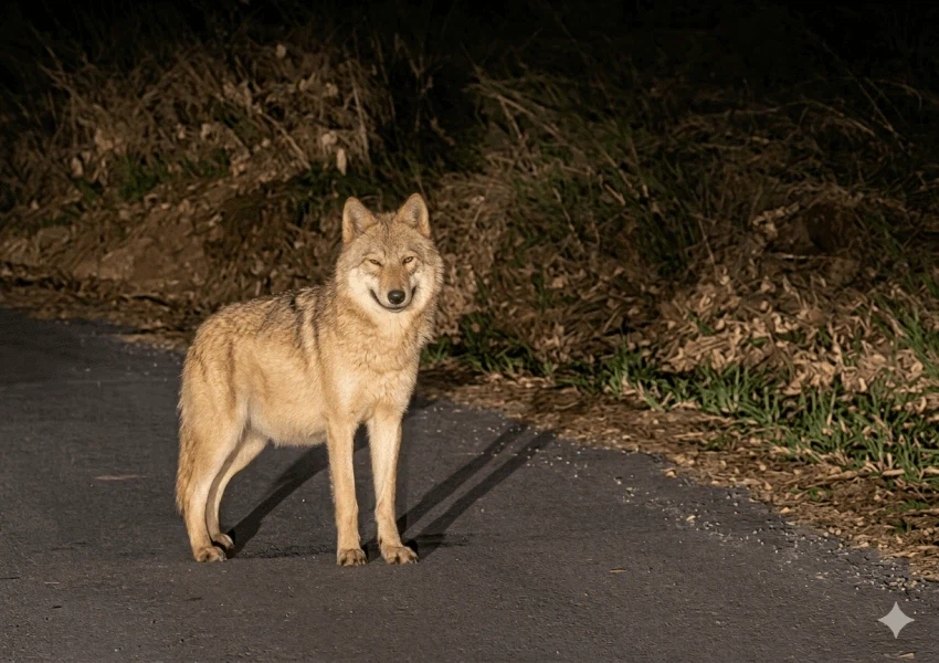 늑구가 배고품을 해결한 방법중 하나_1.webp