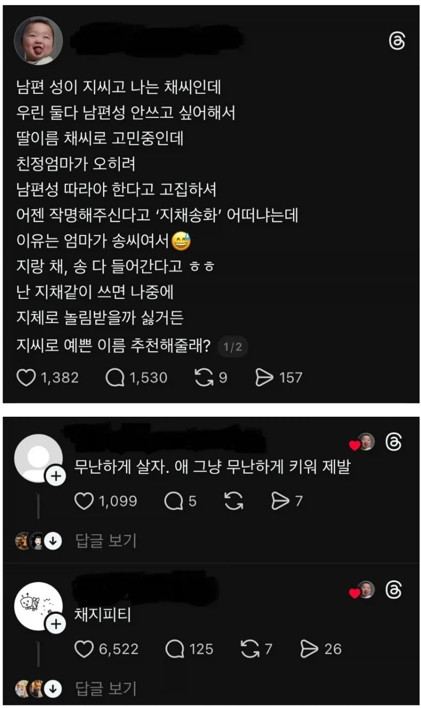 채씨 성 예쁜 이름을 고민하는 여자.jpg_1.webp