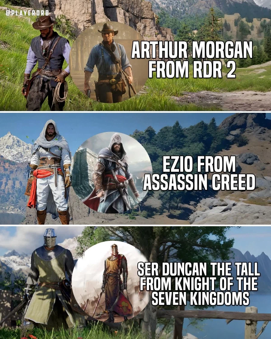 붉은사막으로 다른 게임 캐릭터 룩 만든 사람들_1.webp