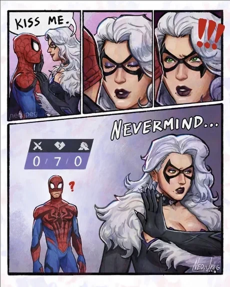 블랙캣이 스파이더맨한테 키스하려다가만 이유_1.webp