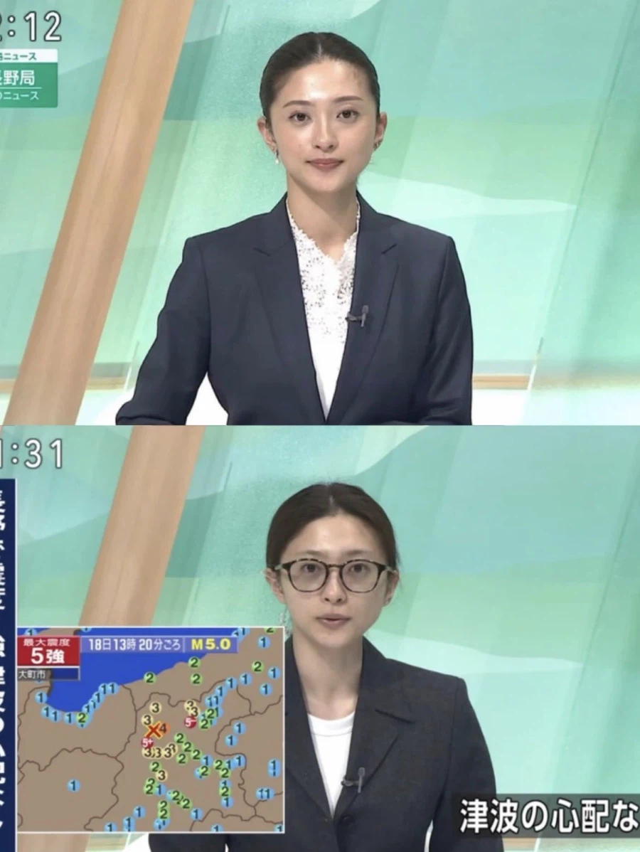 지진때문에 급하게 쌩얼로 나온 여자 아나운서_1.webp
