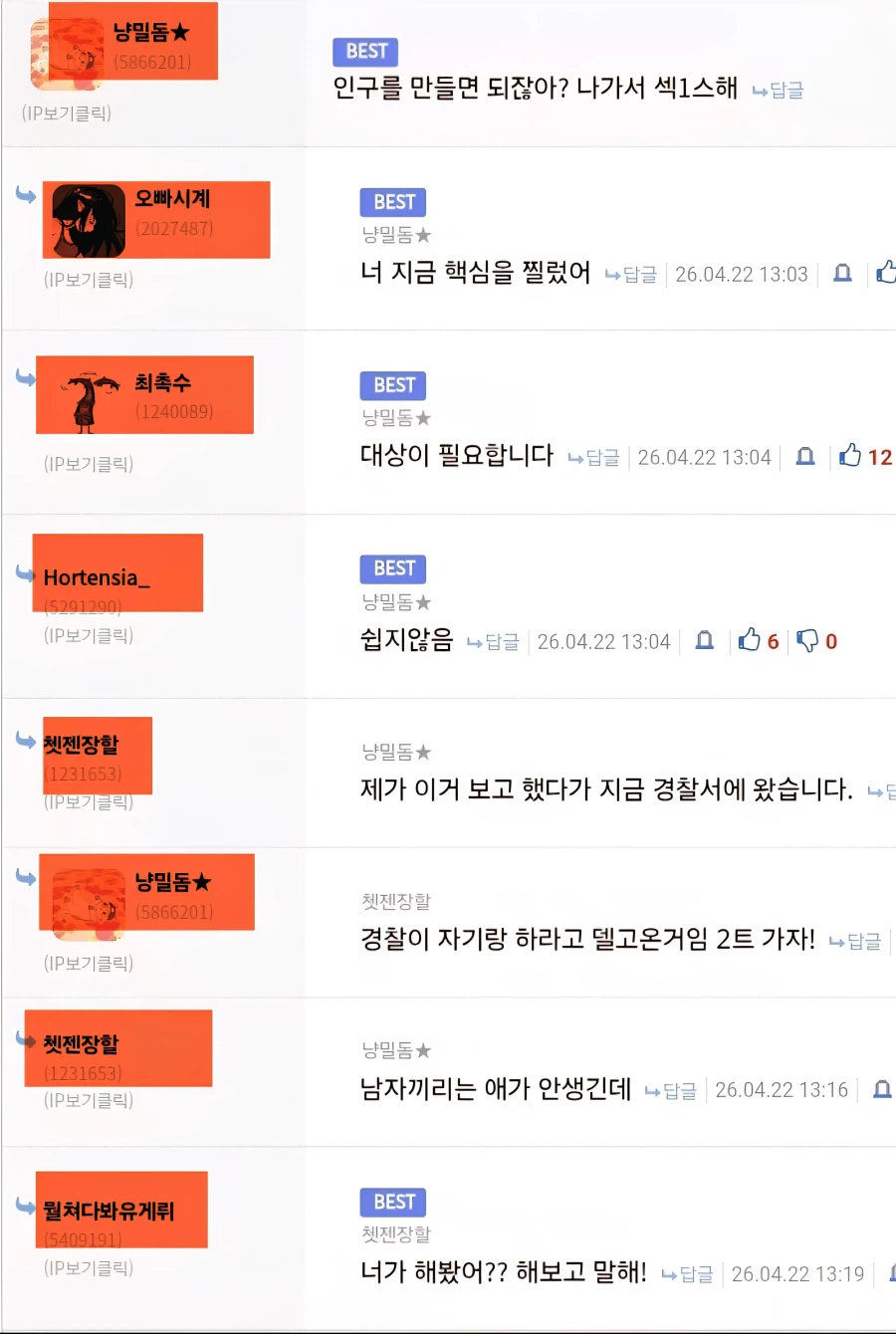 디시 유저들의 의식 흐름에 따른 대화_1.webp