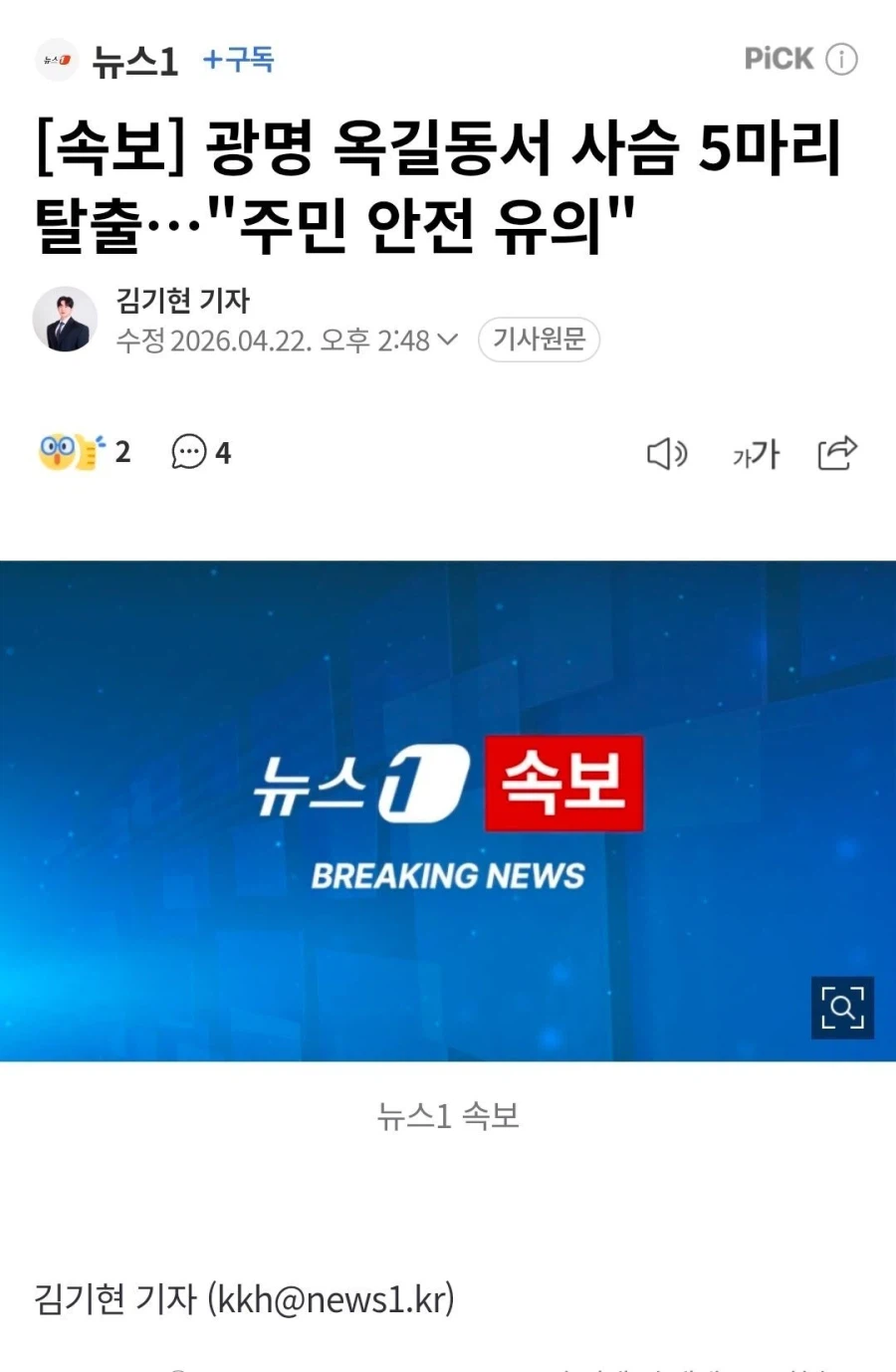 집 근처에서 사슴 탈출햇네 ㅋㅋ_1.webp