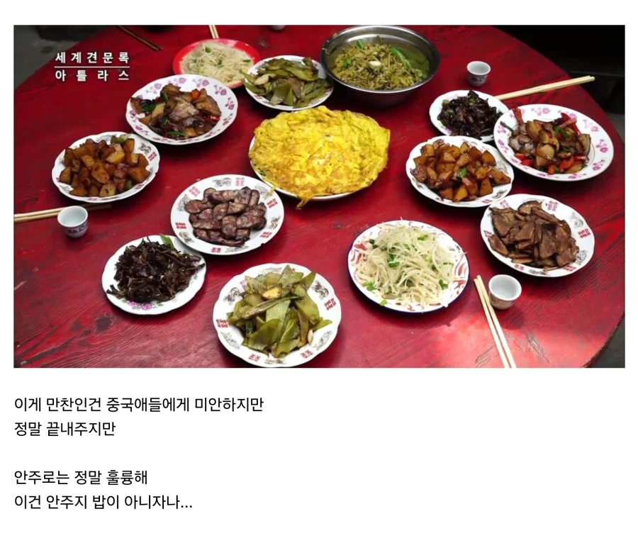 중국식사는 훌륭하지만 술안주만 준다.jpg_1.webp