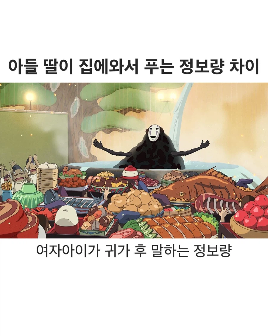 아들 딸이 집에와서 푸는 정보량_1.webp