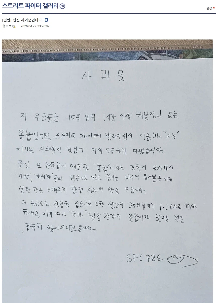디시 격투게임 겔러리의 갈등 해결법_4.webp