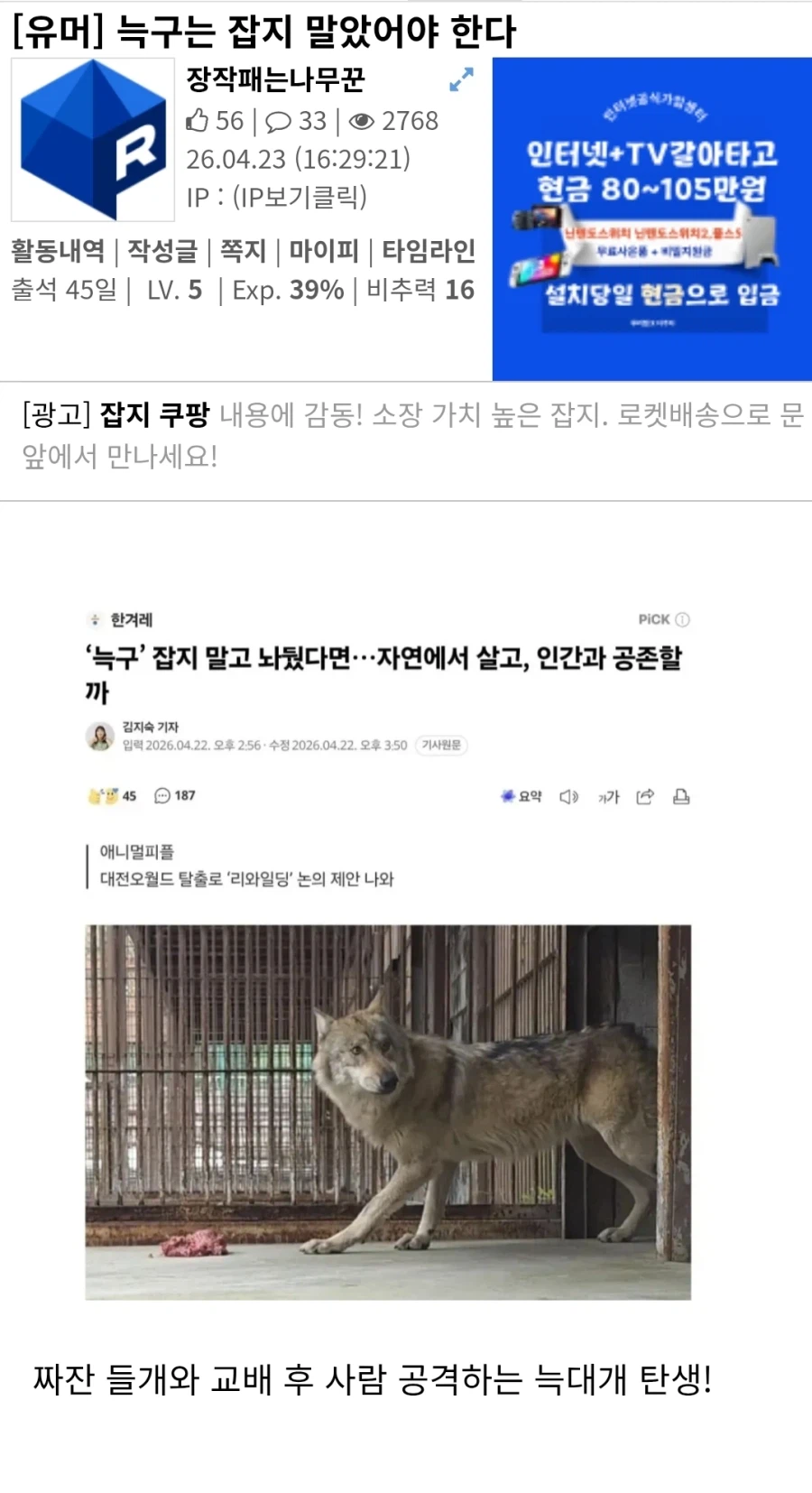 기사 퍼오려면 내용까지 퍼와라 렉카야_1.webp