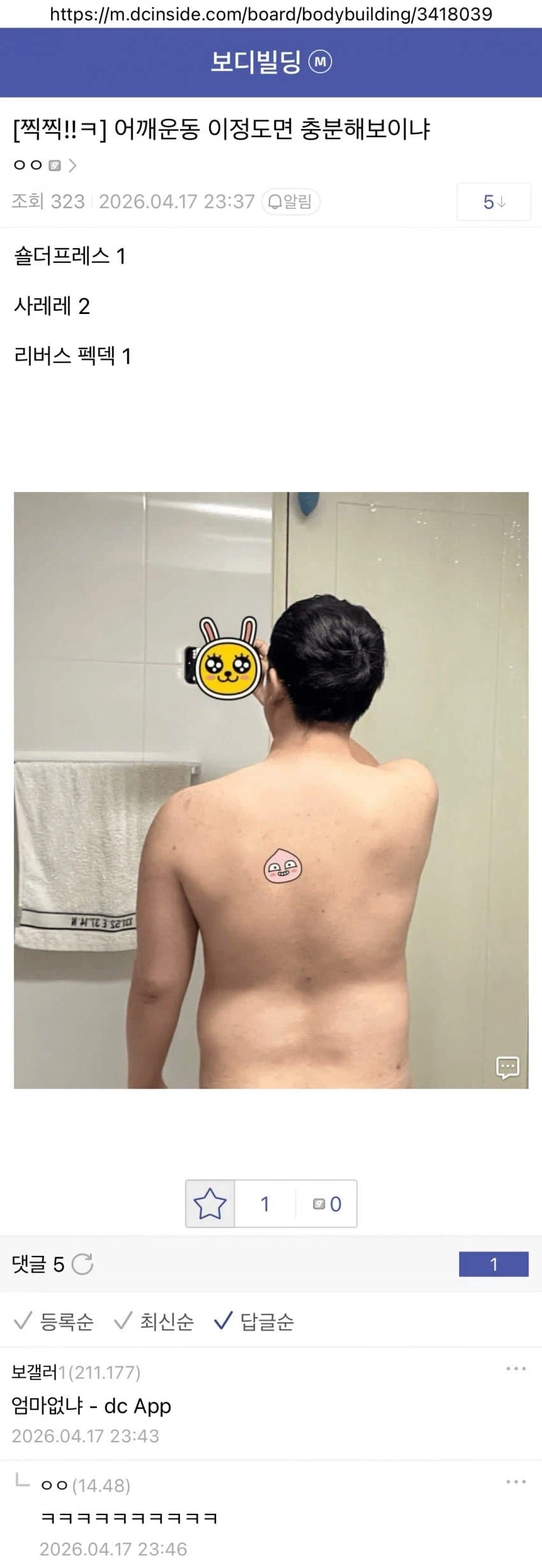 주딱이 나서서 사람 담구는 보디빌딩 갤러리_2.webp