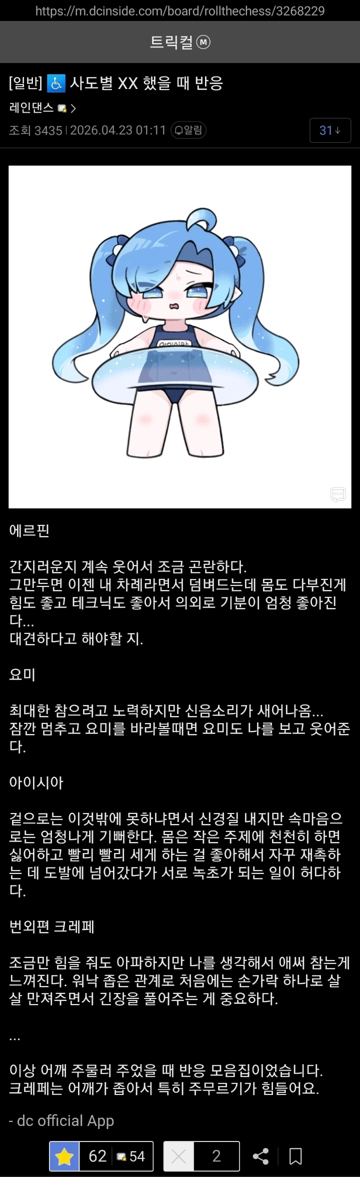 트릭컬)사도별 XX 했을 때 반응_1.webp