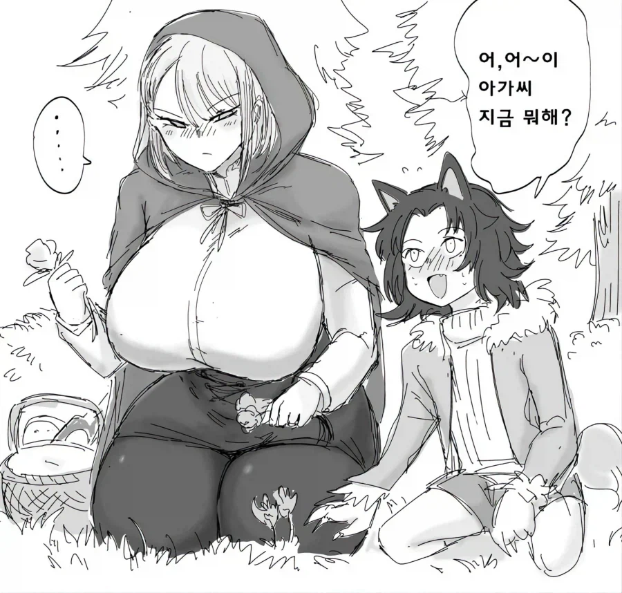 빨간망토를 덮치려는 늑대_1.webp