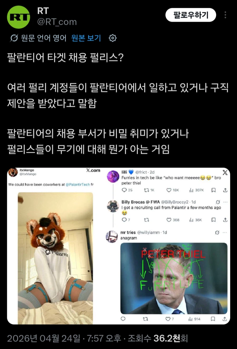 팔란티어가 퍼리를 채용중_1.webp