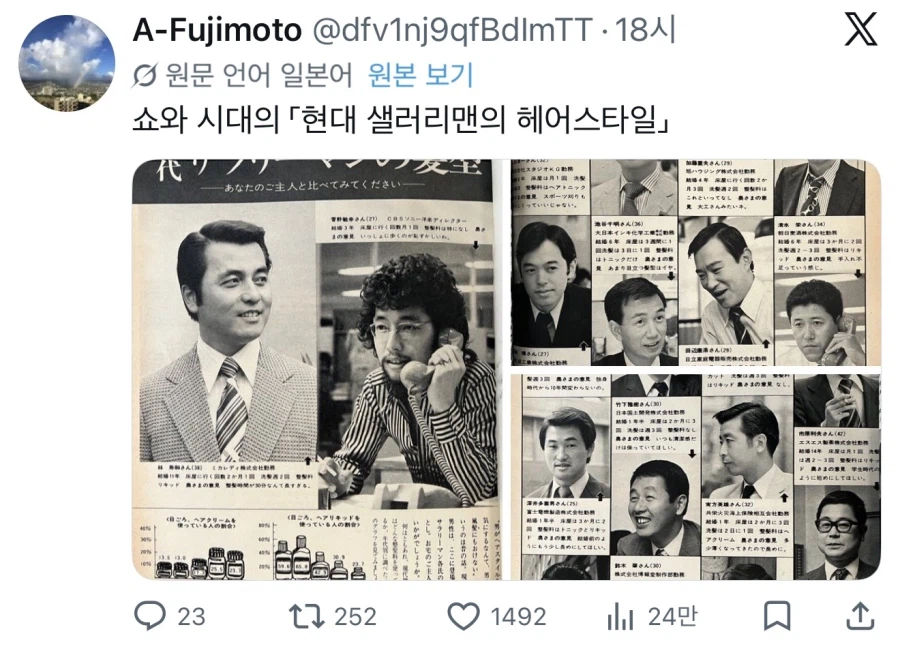 일본 70년대 회사원들 헤어스타일 특집_1.webp
