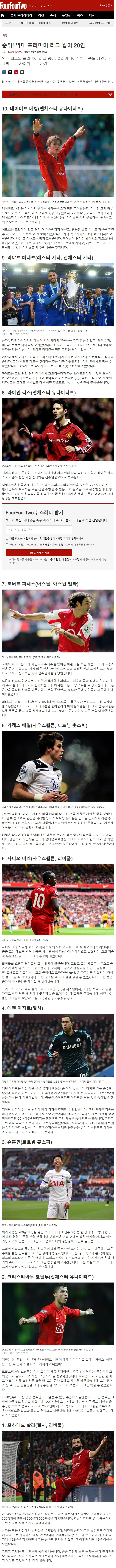 외신 선정, 역대 최고의 프리미어리그 측면 공격수들.jpg_1.webp