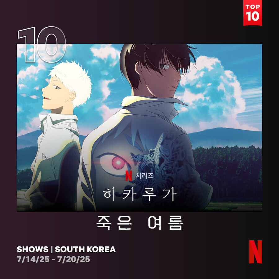 가치아쿠타, 히카루가 죽은 여름 각각 지난주 넷플릭스 한국 8위, 10위_2.jpg