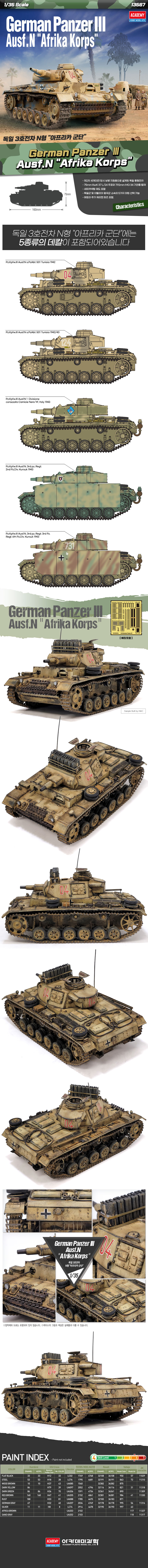 [아카데미 과학] 1/35 독일 3호전차 N형 아프리카 군단_1.jpg